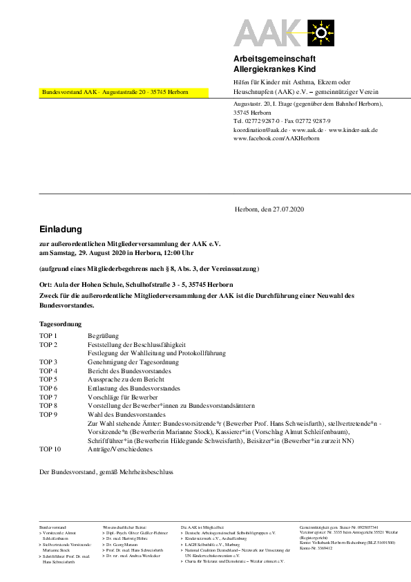 csm 20200727 Einladung ausserordentl. MV29082020 9ee952112e
