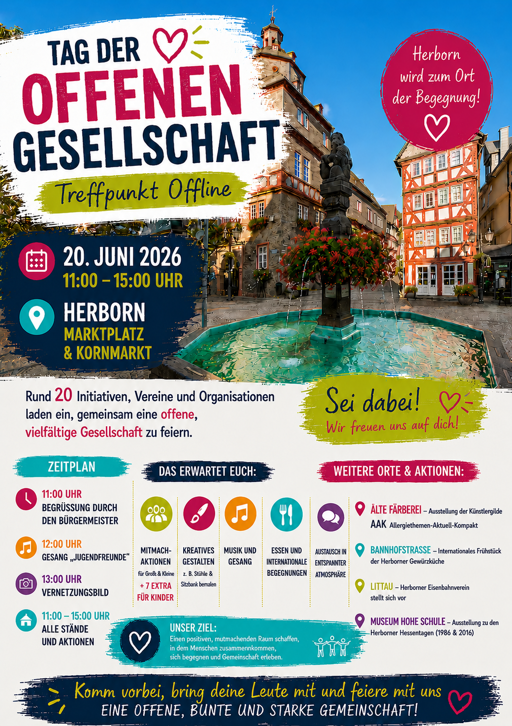 Einladung zum Tag der offenen Gesellschaft am 20.06.2026 in Herborn